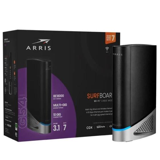 Sealed ARRIS Surfboard G54 DOCSIS 3.1 Multi-Gigabit Cable Modem & BE 18000 Wi-Fi 7 Router