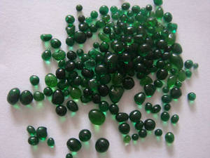 Wholesale reflective glass beads: Green Glass Bead Pebble for Pool Plaster