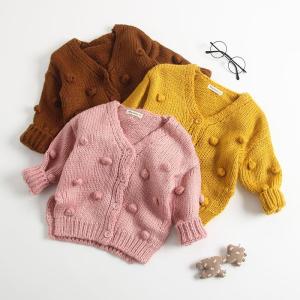 Wholesale baby girls clothes: Children's Knitted Sweaters Kids Clothing Cardigan Baby Girl Sweater Wholesale