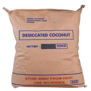 Wholesale fob: Desiccated Coconut Low Fat (Grade Fine) 25kg