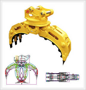 Wholesale shock absorber: Attachments - Rotating Type Stone Grapple