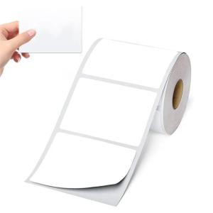 Wholesale custom sticker: Waterproof Printing Durable 50*30 Thermal Label Custom Sticker Paper Roll