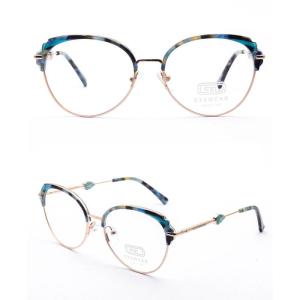 Wholesale optical glass: Gd Classic Hot Sale Beautiful Color Women Acetate Metal Optical Frames Stylish Glasses for Women