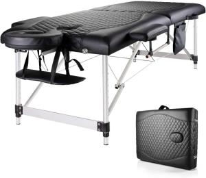 Wholesale massage table: Top Professional Portable Memory Foam Massage Table 3D Embossed Table Top  Includes Headrest Face Su