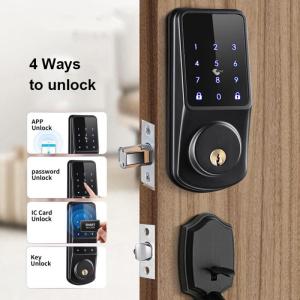 Wholesale door proximity card: Secukey Smart Home Lock Wifi Electronic Deadlock Password IC Card Digital Smart Lock with Tuya APP
