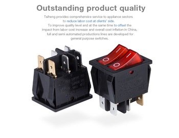 Finely Processed 6 Pole Double Throw Mini Electric Rocker Switch Finely Processed 6 Pole Double Throw Mini Electric Rocker Switch Panel