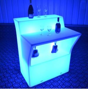 Wholesale led counter: LED Bar Furniture Glowing Bar Counter Table