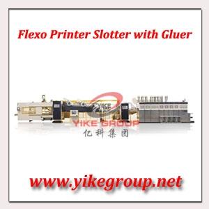 Wholesale wall hangings: Flexo Printer Slotter Die Cutter with Folder Gluer Inline