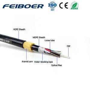 Wholesale k: Factory Price Outdoor Optical Fiber Cable Double Jacket 24 Core Fibra Optica Adss