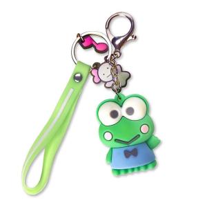 Wholesale promotional gifts: Rubber Soft Keychain Cartoon Cute Frog Promotional Gift