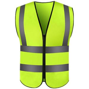 Wholesale security protection: Hi Vis Work High Visible Patch with Pocket Security Guard Reflective Striping Protective Vest Standa