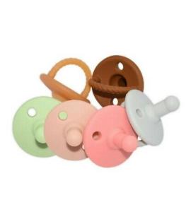 Wholesale silicone: Silicone Newborn Pacifiers Rubber Baby Soother Pacifier BPA Free Silicone Baby