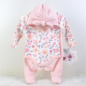 Wholesale Baby Suits: Baby Hat Long Sleeve Bodysuit Pant 3 Piece Set for Girl Baby in Stock