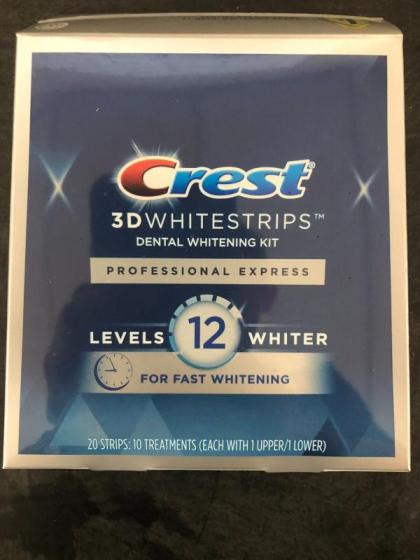 Crest 3D Whitestrips Professional Express 1 HOUR 20 STRIPS10 Treatments ...