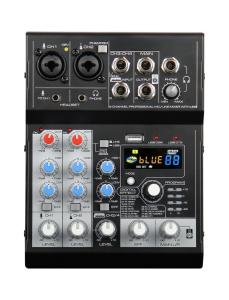 Wholesale audio mixer console: Sound Cards 4 Channel Audio Mixer Portable Mixer