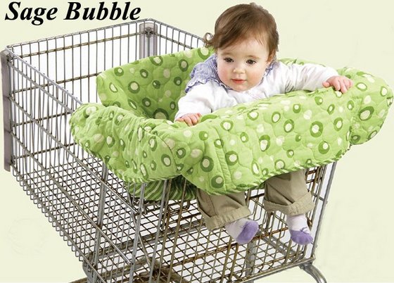 shopping cart cover with cushion