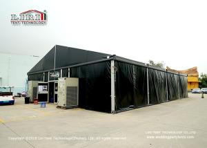 Wholesale aluminum window profile: Liri Black Tent with PVC Material Aluminium Frame for Meeting or Events