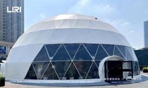 Wholesale pvc window machine factory: Liri Waterproof Geodesic Dome Tent  for 300 People Restaurant or Outdoor Event