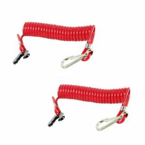 Wholesale safety: 2PCS Boat Outboard Engine Motor Kill Stop Switch Safety Lanyard Clip for Yamaha