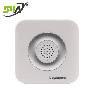 Wholesale hotel bell: 12VDC Wired Doorbell with 4 Wires White ABS Plastic Fireproof Doorbell Work with Access Control
