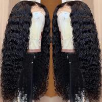 Sell 10A Deep Wave Lace Front Wigs Human Hair 20 Inch 4x4 Lace Closure Wigs for