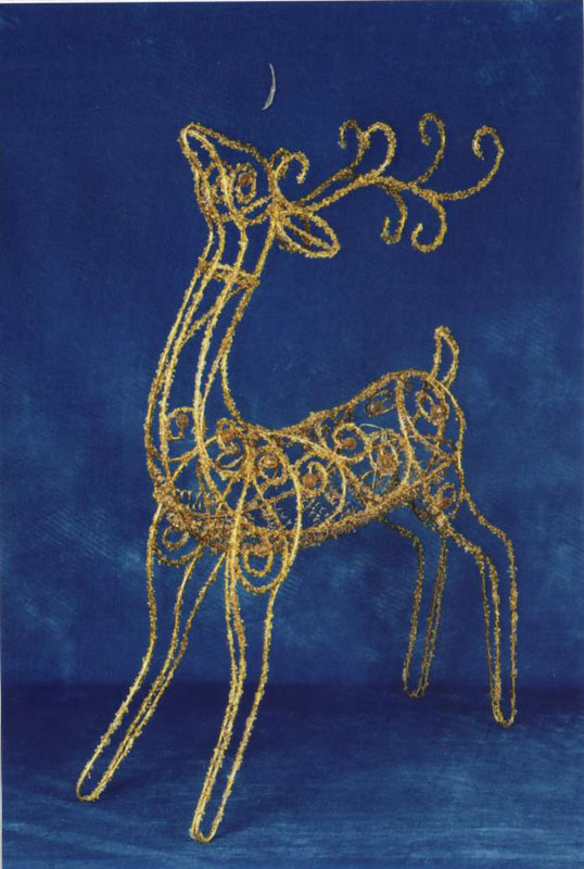 metal christmas deer