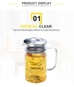 Wholesale teapot: High Quality High Borosilicate Heat Resistant Glass Teapot
