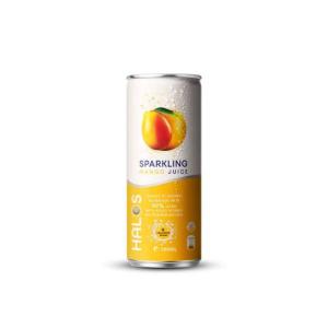 Wholesale packing: HALOS/OEM Sparkling Mango Juice No Added Sugar Packing in Alu Can