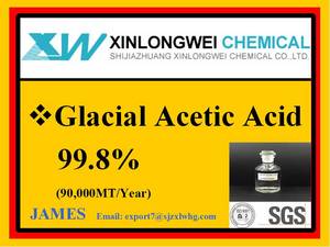 Wholesale glacial acetic acid 99.8: Glacial Acetic Acid CH3COOH 99.8% 99.5% for Sale