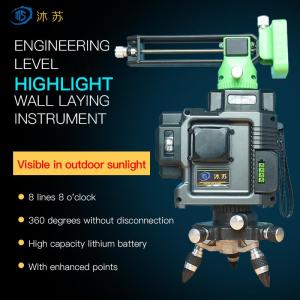 Wholesale green laser: MUSU 360 Self Leveling Green Laser Level 3D Engineering Grade Super Brightness 8/12 Lines with Stron