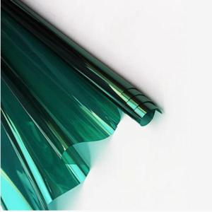 Wholesale curtains: Silver-Green Building Window Film
