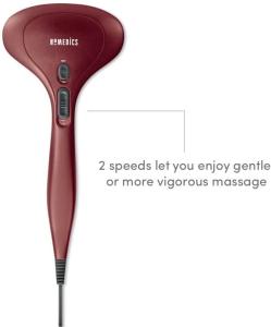 Wholesale massager: HoMedics Compact Percussion Handheld Heated Massager | Adjustable Intensity, Dual Pivoting Heads
