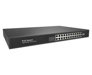 Wholesale Network Switches: DRPOE33024PF 24*10/100/1000M RJ45 Ports SFP Slot Ports 26-Port PoE Fiber Switch IEEE802.3af/At