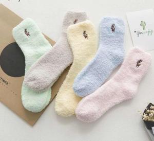 Wholesale lady socks: Qianxi Winter  Lovely Pulsh Socks