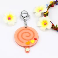 Lollipop Iconic Mirror Keychain with Three Cute Hearts Keycharm Fashion Accessories Keyholders for B