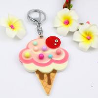 Ice Cream Compact Mirror Keycharm Acrylic Keychain Bag Fashion Accessories Promotion Gifts Hot Sale