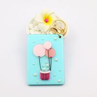Square Compact Acrylic Mirror Keychain Ice Cream Bear Rabbit Balloon New Design Keycharm Gifts Keyho