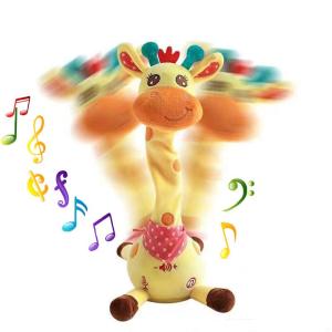 Wholesale party toy: Baby Toy Giraffe Toy Can Sing and Dance Suitable for Children and Newborns, Glowing Giraffe Plush To