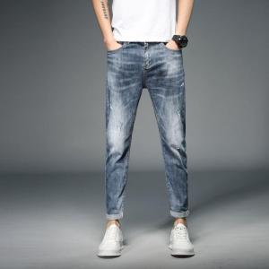 Wholesale Pants, Trousers & Jeans: High Street Wash Patchwork Print Jeans Vintage Loose Denim Trousers Custom Men Baggy Flare Jeans
