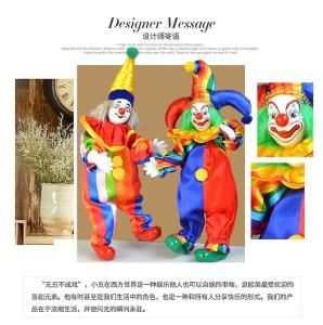 Wholesale gift & craft: 8 Inch Art Crafts 20 Pieces Handmade Ceramic Clown Active Doll Gift Toy