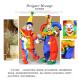 8 Inch Art Crafts 20 Pieces Handmade Ceramic Clown Active Doll Gift Toy
