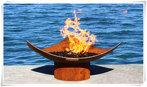 Outdoor Decoration Metal Fire Pits Modern Art Decor Garden And