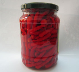 Pickled Hot Chili in Jar 