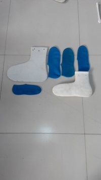 rubber foot gloves