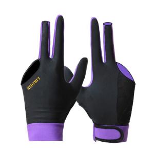Wholesale suede: Custom Classic Men Women Non Slip Suede Leather Billiard Snooker Cue Glove Shooter Pool Gloves Fits