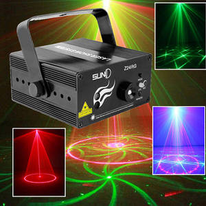 Wholesale stage effect: Red Green Mini Holiday Laser Projector Party Lights Effect Dj Disco Stage Lighting