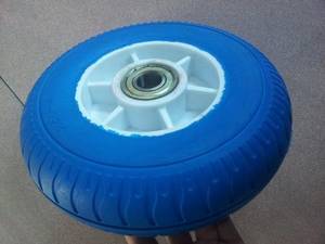 Wholesale rims wheels: Best Selling PU Wheel with Plastic Rim