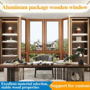 Wholesale Door & Window Screens: Aluminum-clad Wood Seal Balcony Casement Window Sound Insulation Doors and Windows Energy Saving
