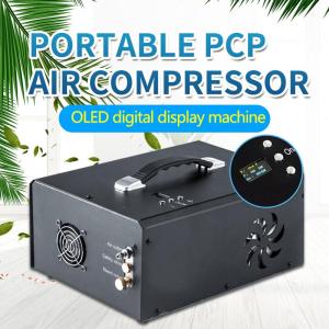 Wholesale auto compressor: 12v/110v Portable Pcp Air Compressor 4500 Psi Auto Stop Pump with LCD Digital Display