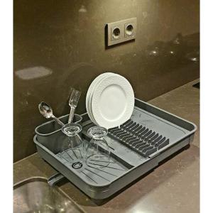 Wholesale plastic cutlery: Adjustable Dish Rack Dish Dryer Kitchen Accessories Home Improvement